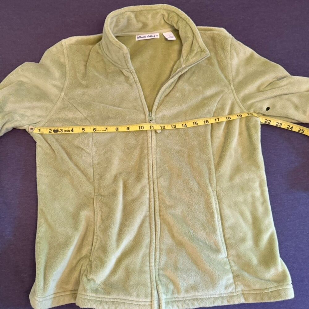 Telluride Clothing Co. Sage Green Full Zip Plush Fleece Jacket Women's L - Picture 15 of 16